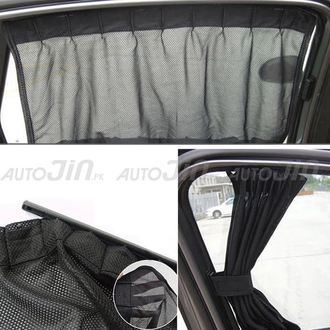 Sogo Toyota Yaris 2020-2025 Custom Fit Retractable Curtains Sliders Railing