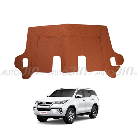 SOGO Luxury 9D Toyota Fortuner 2017-22 Mats with Carpet - Rust and Rust