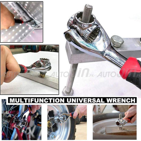 48-in-1 Universal Socket Wrench with 360° Rotating Head for Home and Car Repair