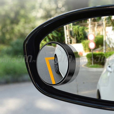 Pair Blind Spot Mirrors Suction Cup Car Convex 360-Degree Rotation