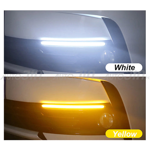 Led Car DRL Daytime Running Light - Universal - 2pc - With Indicator Signals