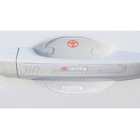 Toyota 8 Pcs Car Door Handle Door Bowl Protector Transparent