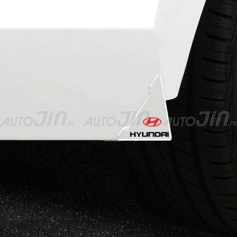 Hyundai Logo Transparent Car Door Corner Protector - 4 Pcs