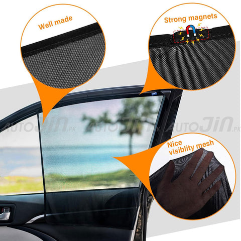 Toyota Hilux Revo 2016-2021 Magnetic Window Sun Shades - 4 Pcs