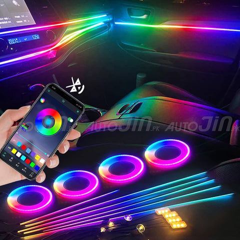 RGB Interior 22 in 1  Interior Hidden Acrylic Light Controlled Symphony Atmosphere Lamp (22LED)