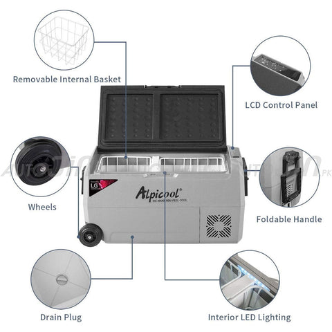 Alpicool T36 36L Car Refrigerator AC 12V DC 24V