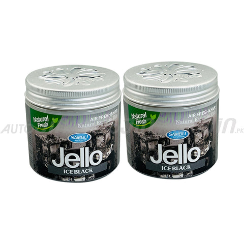 Jello Car Air Freshener - Black Ice - Pack of 2