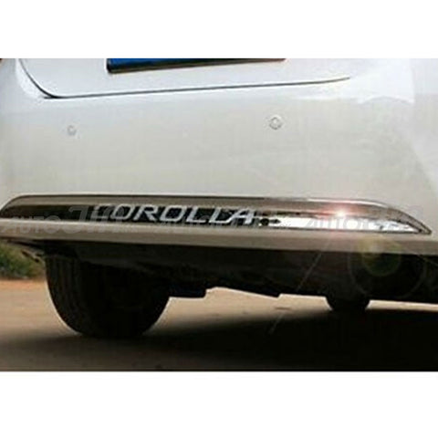 Toyota Corolla 2014-17 Chrome Rear Back Lower Bumper Garnish Surround Cover