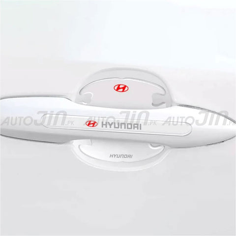 Hyundai 8 Pcs Car Door Handle Door Bowl Protector Transparent