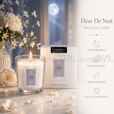 Areon Moon Line Candle - Fleur De Nuit