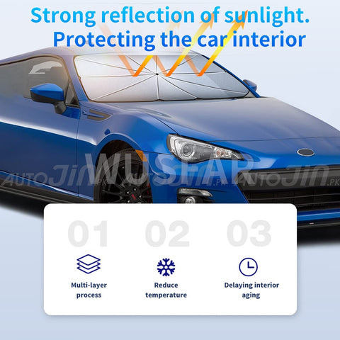 Universal Car Windshield Sun Shade Umbrella Protector