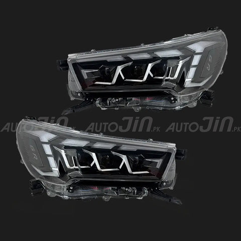 Toyota Hilux Revo GR Sport Style LED Projector Upgrade Headlights