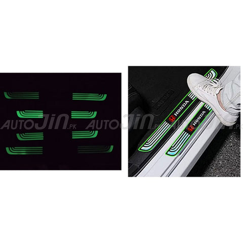 Neon Suzuki Logo Rubber Door Sill Protector