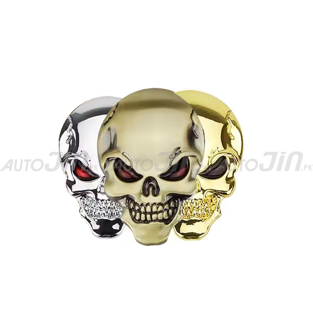 3D Personality Skull Metal Car Emblem Exterior Accessories Car & Motorcycle