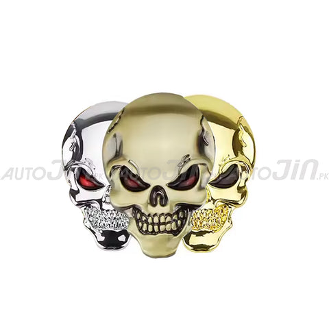 3D Personality Skull Metal Car Emblem Exterior Accessories Car & Motorcycle