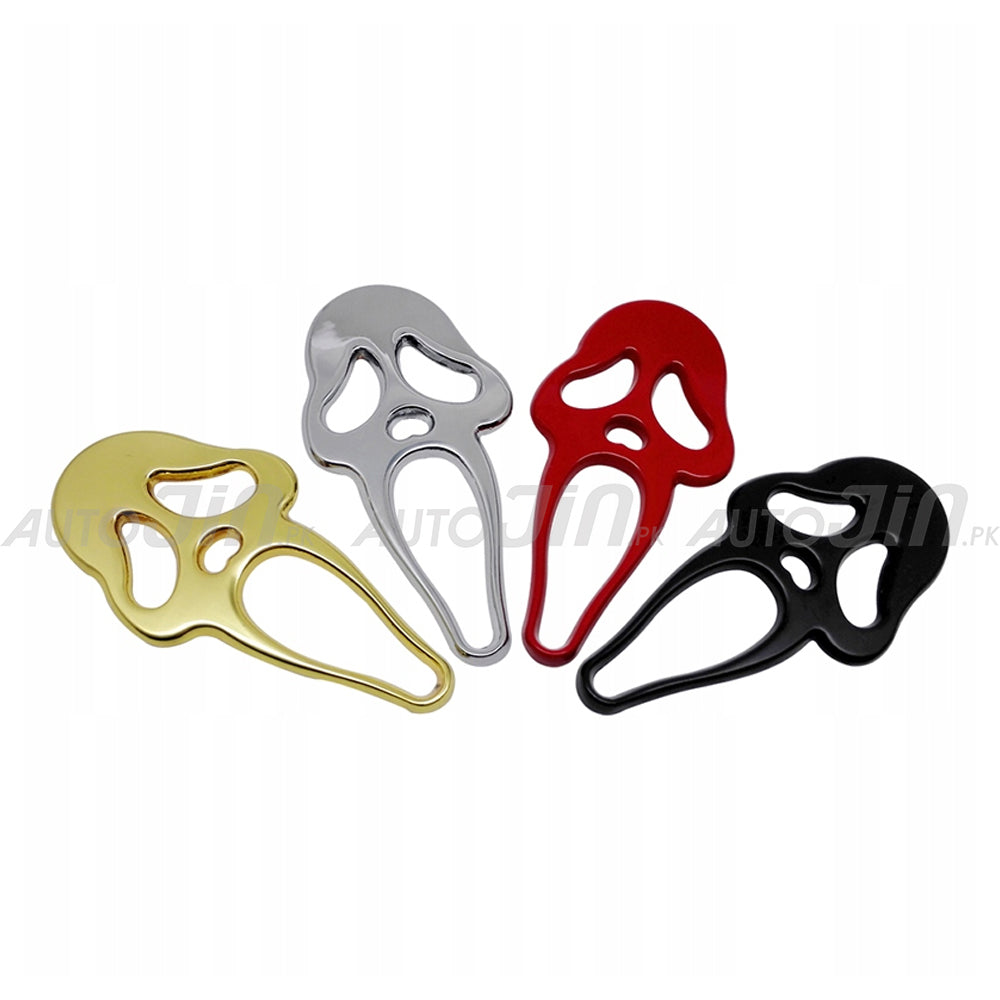 3D Scream Ghost Skull Emblem For Car & Motorcycle