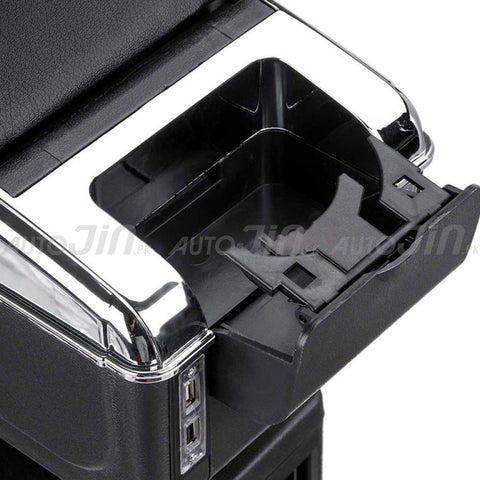 Universal Car Armrest Storage Box with 7 USB Ports