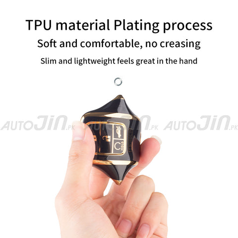 Exclusive Gold-Line Suzuki Wagon R TPU Key Cover