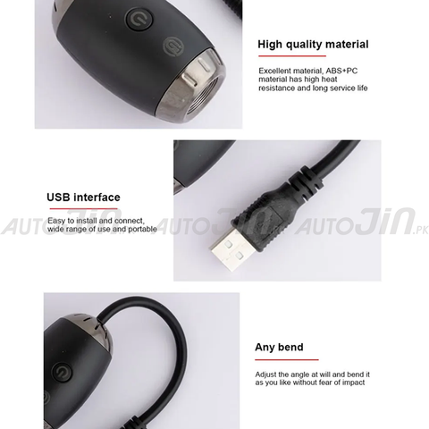 Universal USB Car Ambient Light Galaxy Black Hole Focusing Adjustable (with Free Areon Autojin Black Crystal Hanging Card)