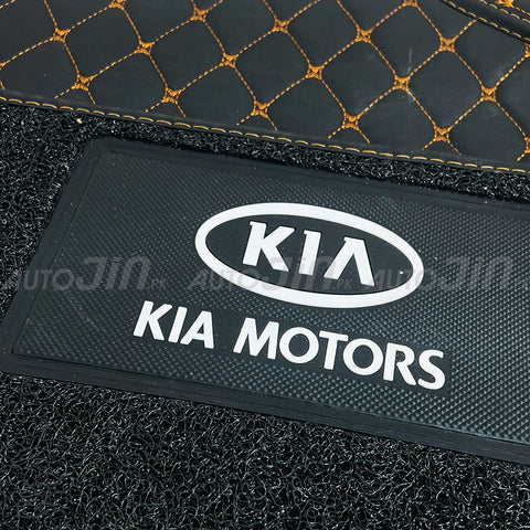 SOGO Luxury 9D Kia Sportage 2019-23 Mats with Carpet - Black and Rust