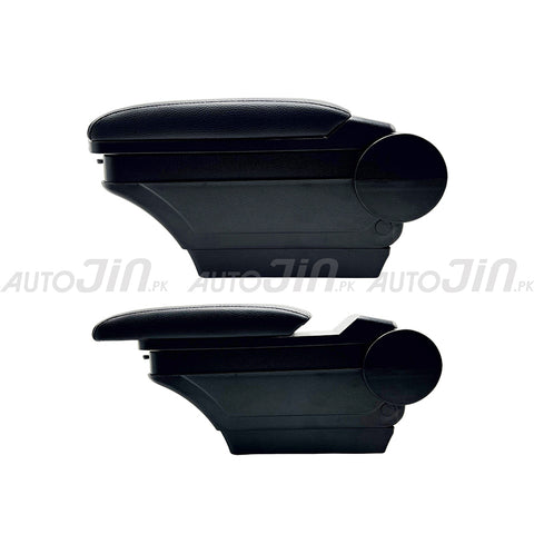Sogo Toyota Vitz 2007-2020 Leather Armrest Console With Usb 4 Ports
