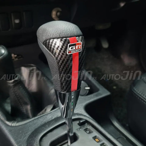 Toyota Hilux Revo/Fortuner GR Carbon Fiber Gear Shift Knob & Steering Wheel Trim Pack of 2