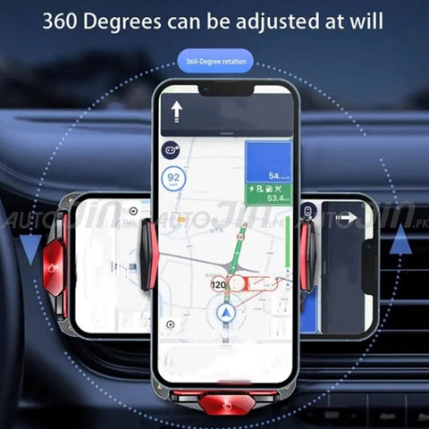 Cyber Crystal Car Wireless Charger & Phone Holder - A6