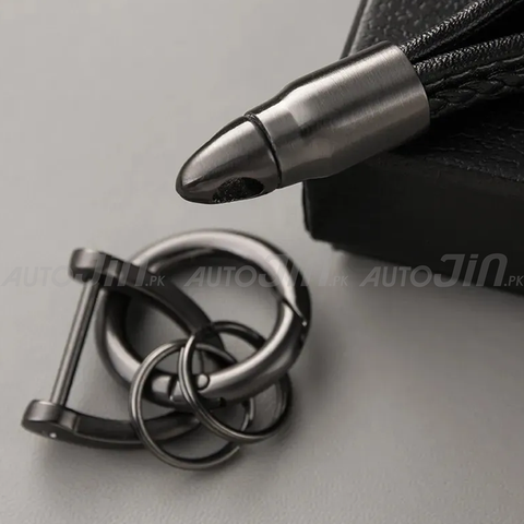 Handmade Leather Keychain - Multi