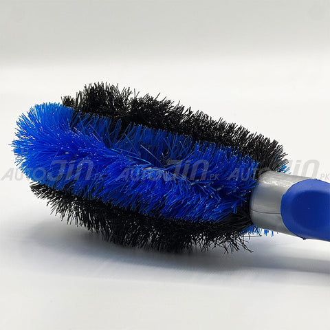 Car Rim Brush Double Side Blue