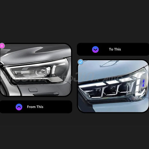 Toyota Hilux Revo GR Sport Style LED Projector Upgrade Headlights