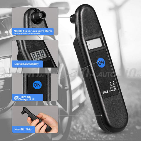 Digital LCD Car Tire Pressure Gauge Tester - VT800