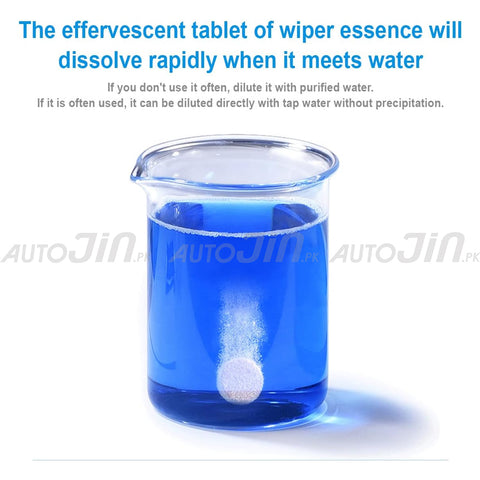 Car Windshield Cleaning Tablet 8 Pcs With Free Microfiber