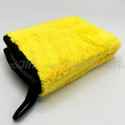 Sogo Microfiber Car Towel Two in One Yellow & Grey - Pack Of 2