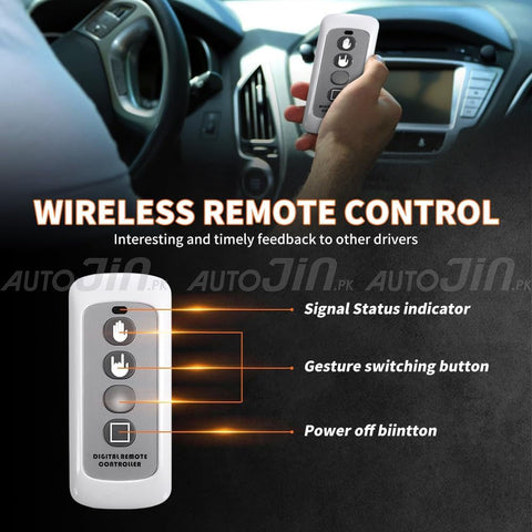 Finger Gesture Light with Remote Finger Light LED Car Back Window Sign