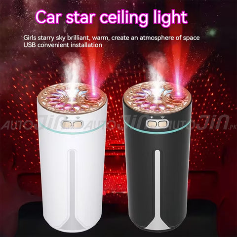 Car USB Humidifier Colorful Starry Night Light Purification Nano Atomization Car Diffuser