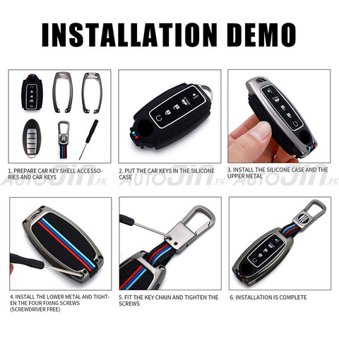 Suzuki Alto 2019-24 Key Cover With Metal Shell