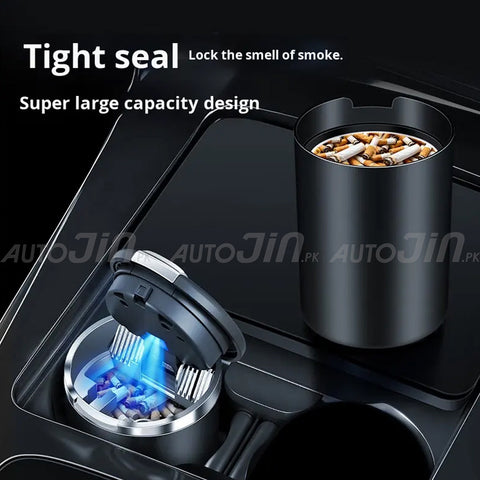 Luxury Stylish Car Premium Feel One-Touch Ashtray