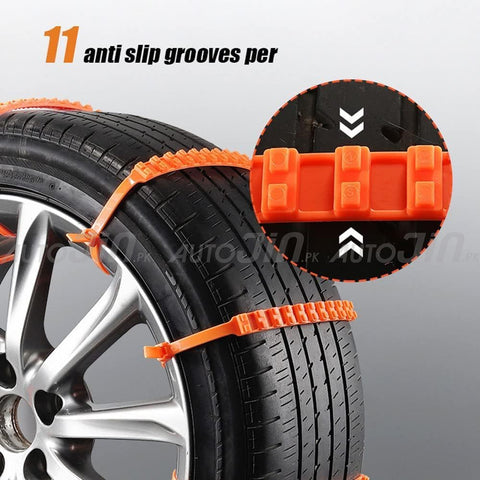 Emergency Anti-Skid Tires Snow Clips 10 Pcs