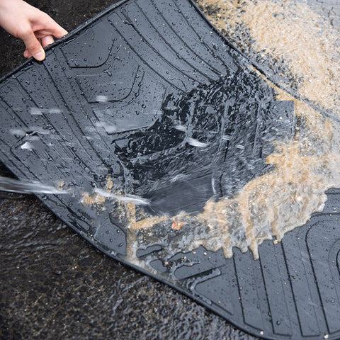 Toyota Hilux Revo 2016-2025 Latex Imported Rubber Floor Mats Black