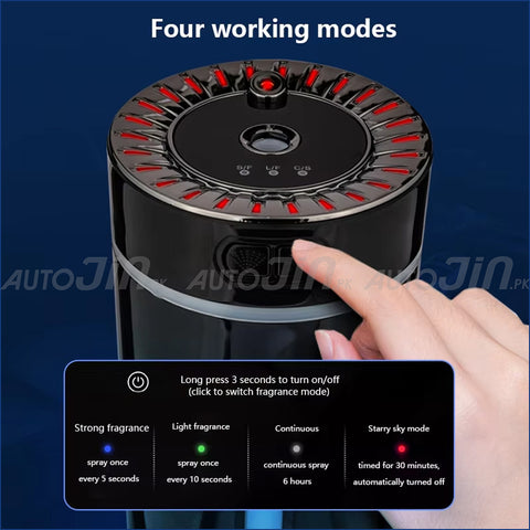 Starry Sky Ambient Lamp Humidifier Aromatherapy Diffuser Air Freshener Rechargeable - 800mAh