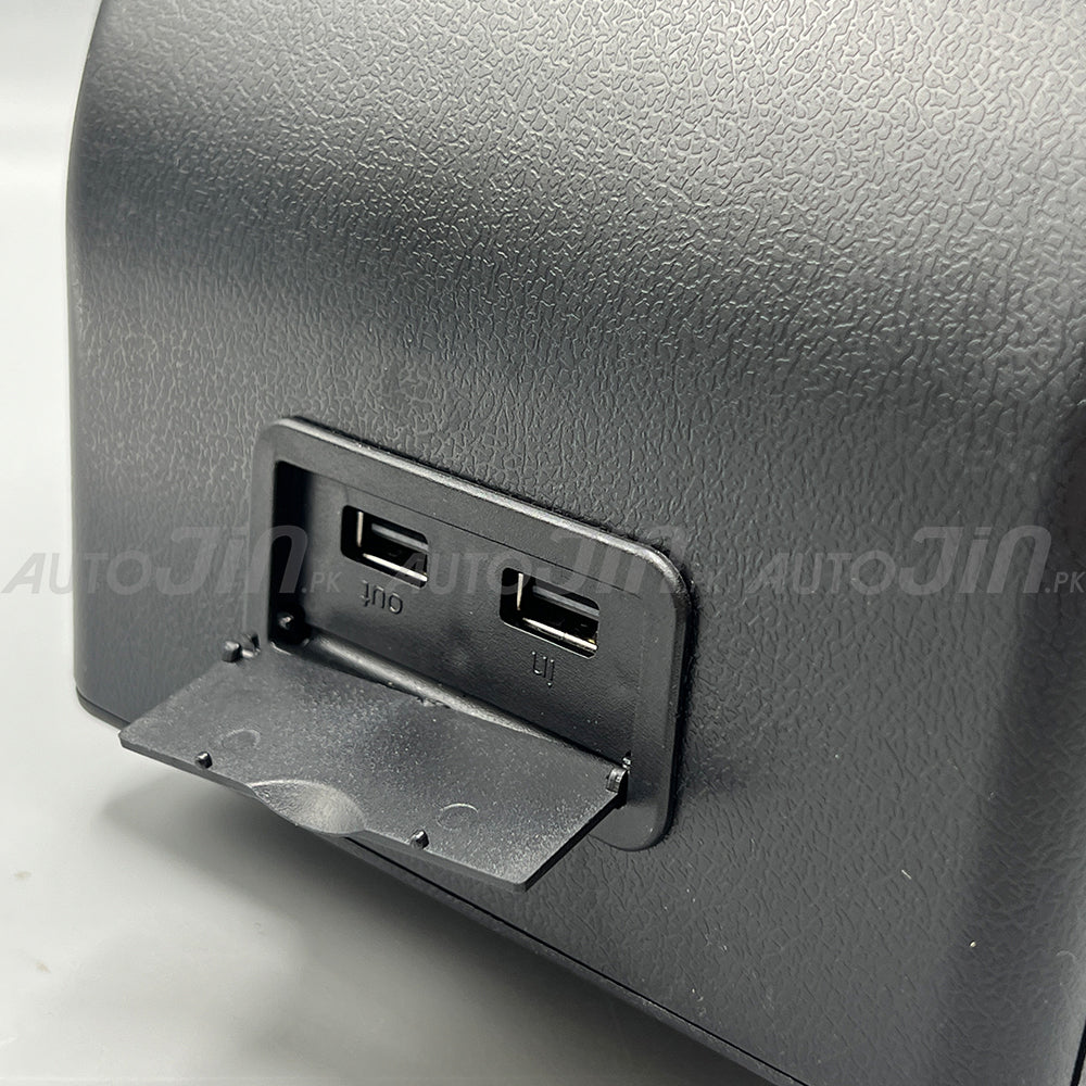 Sogo Suzuki Alto 2019-2026 Leather Armrest Console With Usb 4 Ports