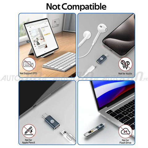 Lightning Female to USB C Male Adapter Type C Connector Converter Fast Charging Specially Suitable For Iphone 15 Series