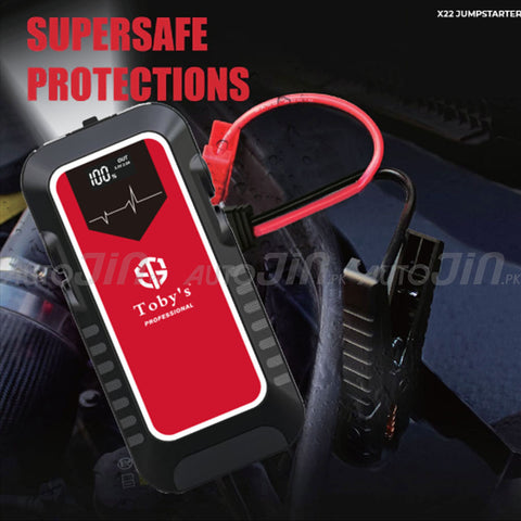 Toby's X22 Jump Starter 16,000mAh 59.2WH Power Bank  For Diesel & Petrol