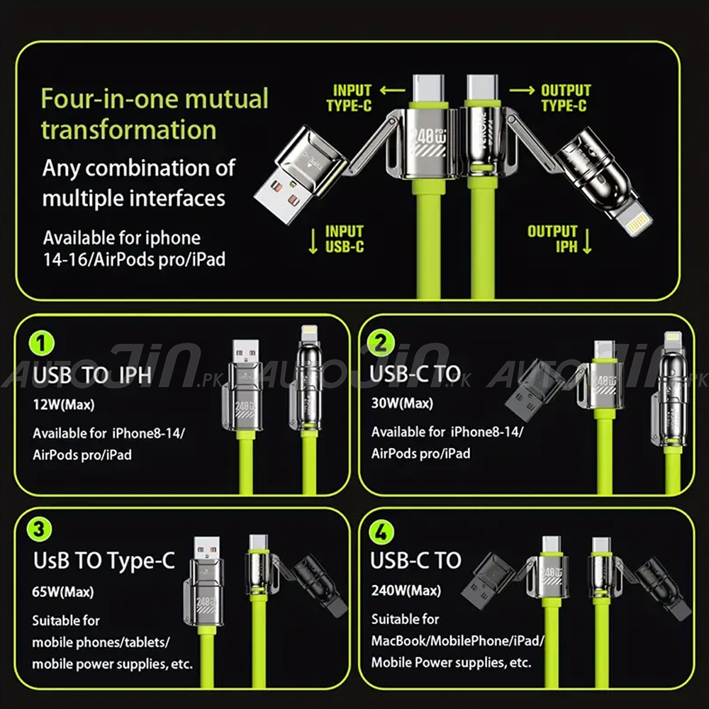 Sogo 2 in 2 Fast Charging Data Cable PD SG-58