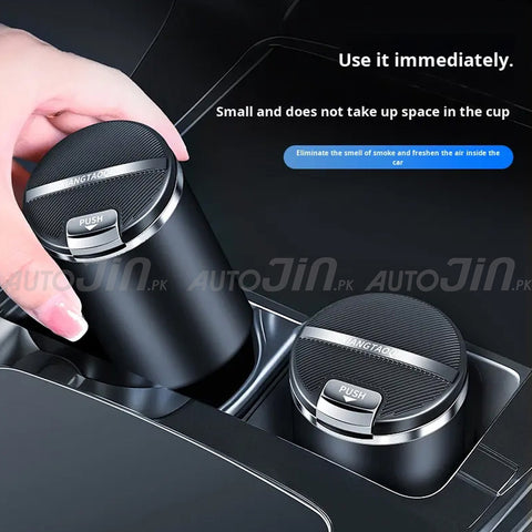 Luxury Stylish Car Premium Feel One-Touch Ashtray