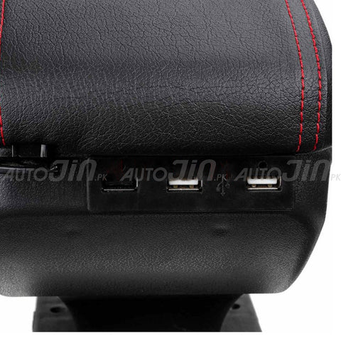 Universal Car Armrest Storage Box with 7 USB Ports