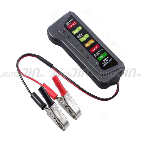 Mini 12V Car Battery Tester Digital Alternator Tester 6 LED Auto Battery Tester Analyzer