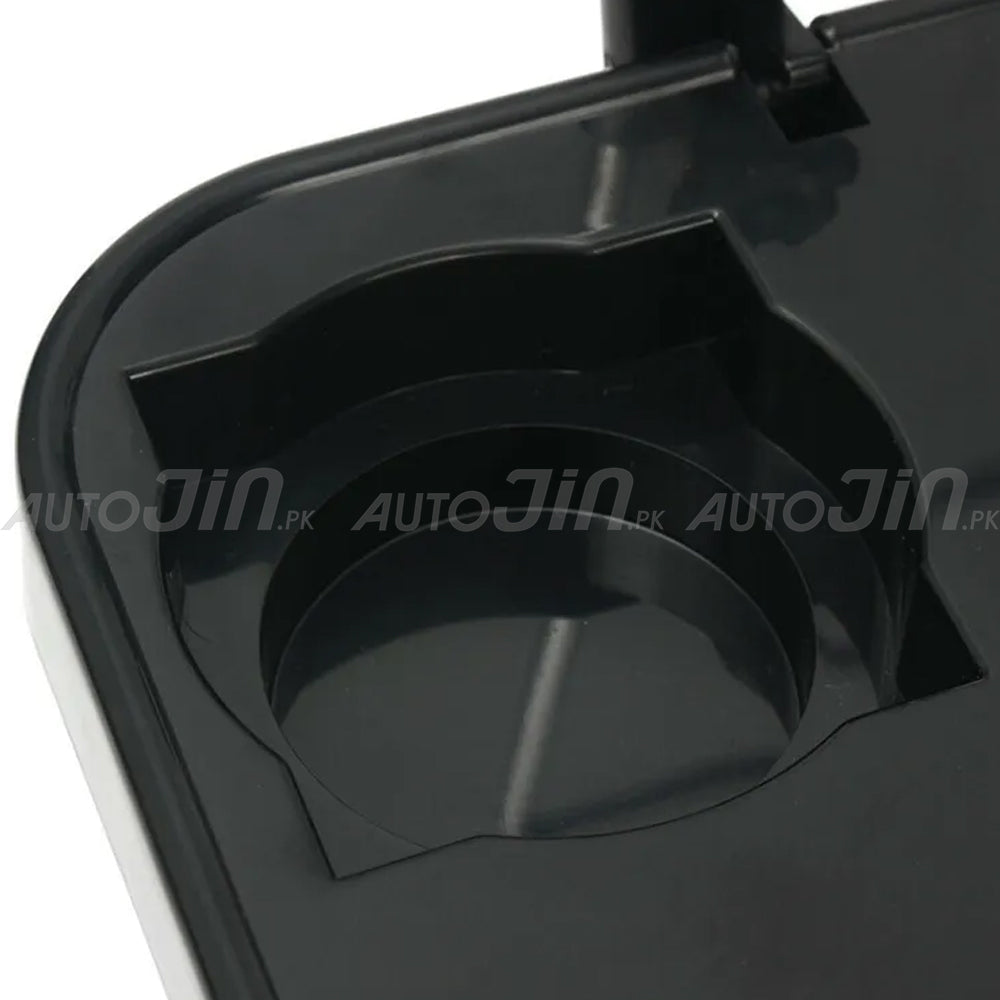 Multifunction Car Back Seat & Steering Wheel Portable Folding Tray with Drink Holder