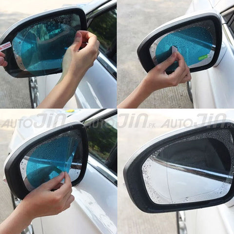 2pcs Waterproof Rainproof Anti Fog Film Car SUV Truck Rearview Side Mirror Sticker