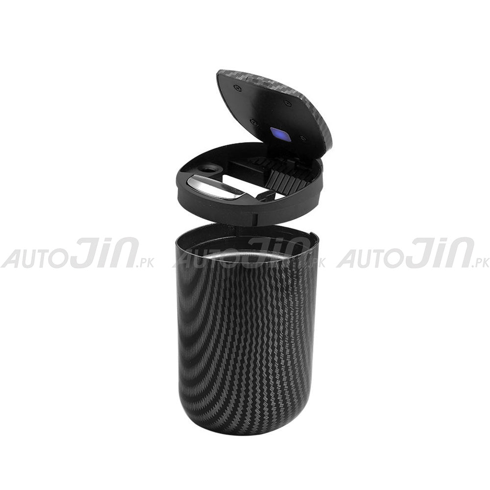 Premium Carbon Fiber Pattern Car Ashtray